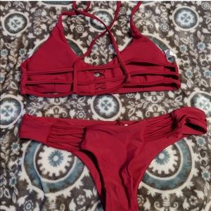 Maroon Bikini
